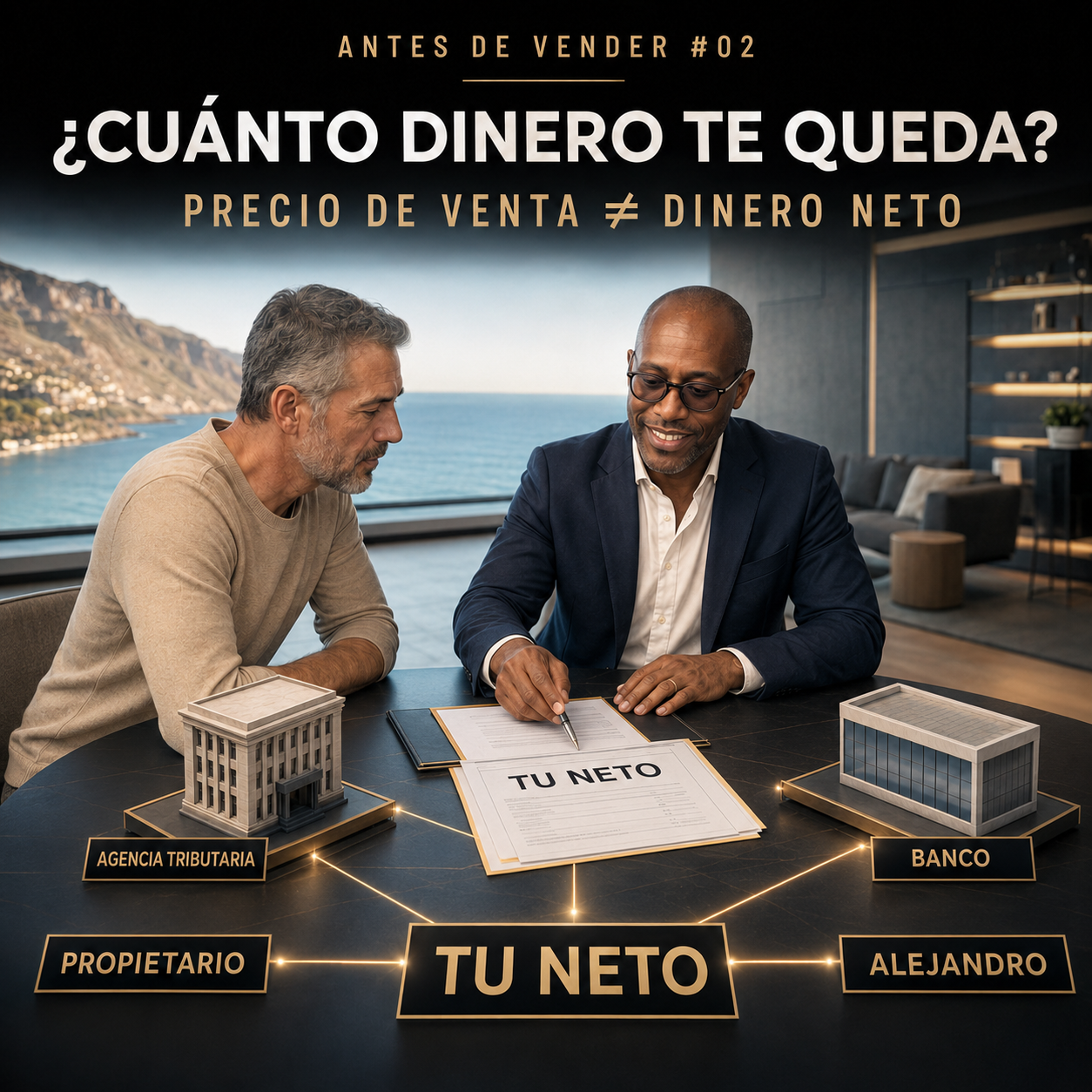 Propietario y Alejandro Abreus analizan cuánto dinero neto queda al vender una vivienda en Gran Canaria después de banco e impuestos