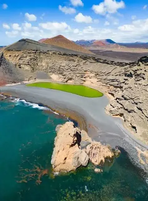 Lanzarote volcanic coastline